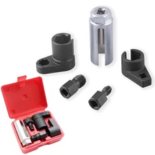 5PCS Oxygen Sensor Socket, Wrench and Thread Chaser Set for Removing and Install