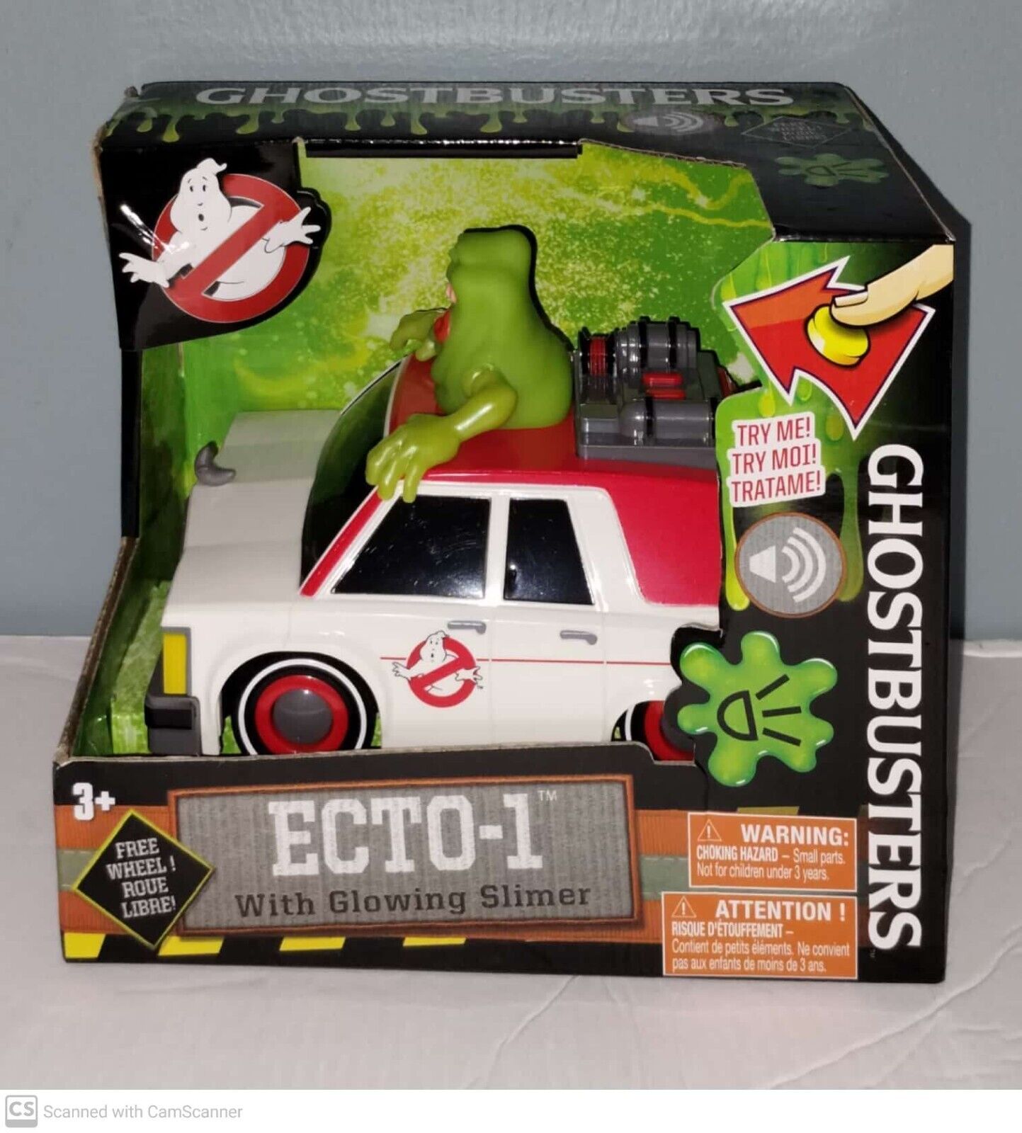 GHOSTBUSTERS ECTO-1 ECTO MINI ESTATE CAR WITH Light Up SLIMER. See Listing