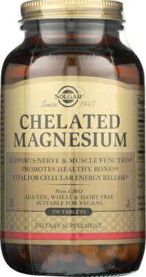 Solgar Chelated Magnesium 250 Tablets**