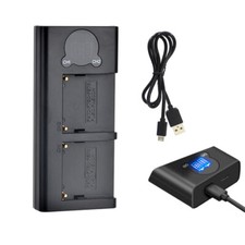 Dual LCD Ladegerät für Sony HDR-FX1000E HDR-FX1 HDR-FX7 HDV-Z1 HDV-FX1 NEX-FS100