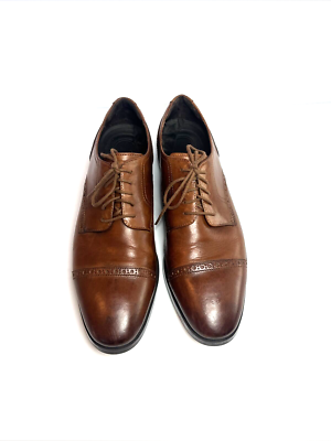 Cole Haan Jefferson Grand Cap Toe Brown Leather Oxford Shoes  display picture 1