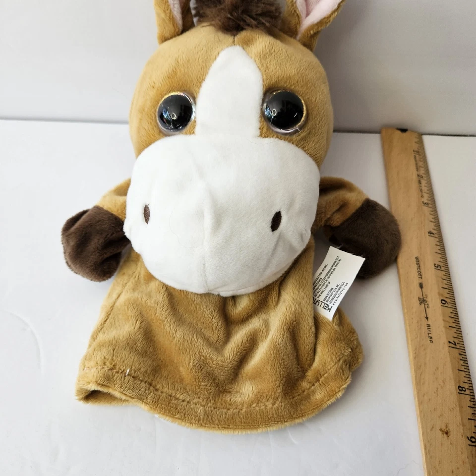 Juguete de peluche Kelly caballo marioneta de mano animal de peluche juguete juego de simulación Foto 2 de 4