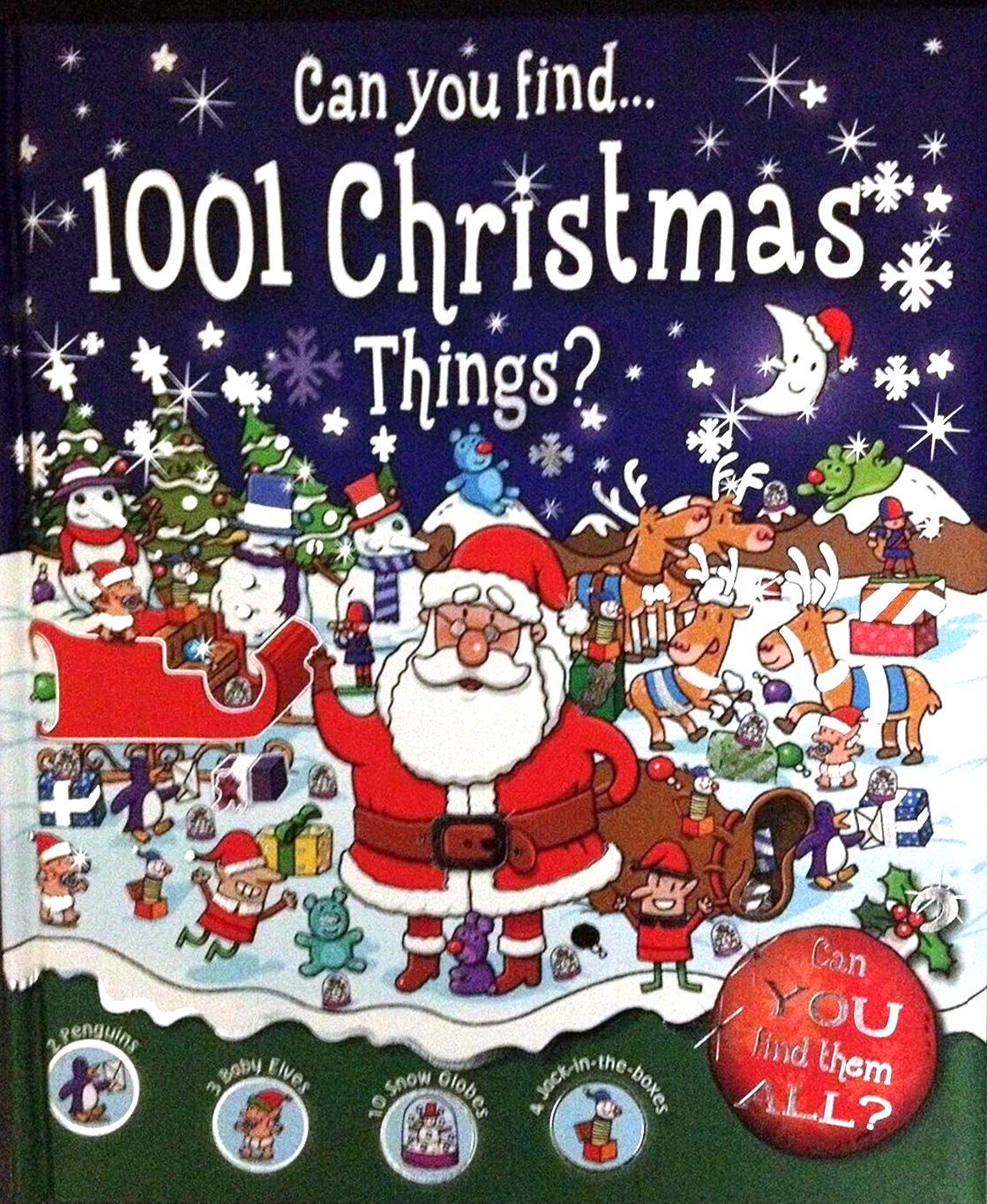 NEW  Can you find.. 1001 CHRISTMAS THINGS ?  HARDBACK A4 search and find XMAS