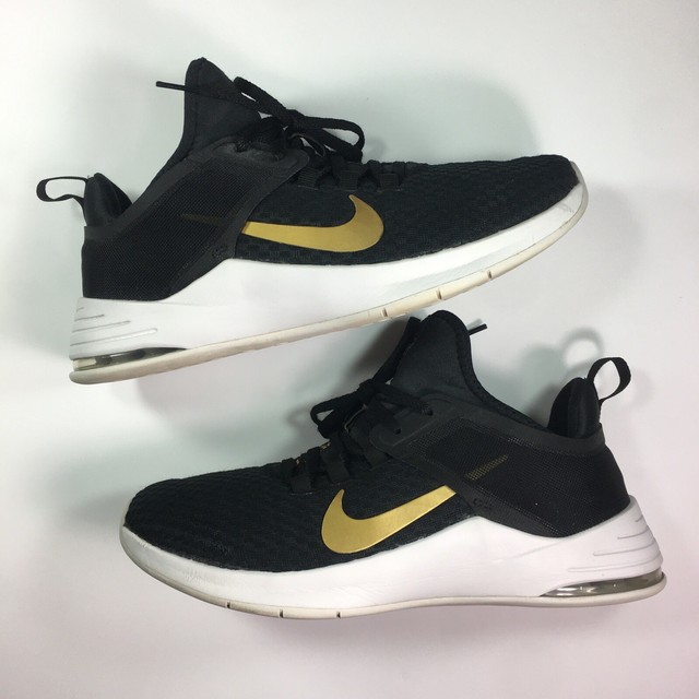Size 8 - Nike Air Max Bella TR 2 Black Metallic Gold for sale online | eBay