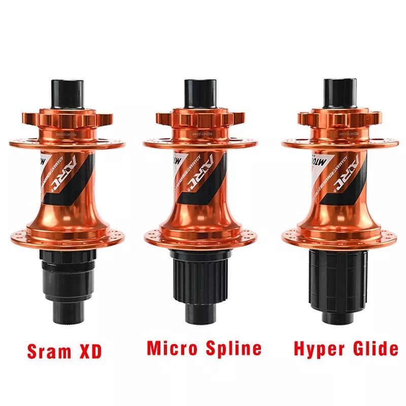 32/36H Bicycle Hub QR Thru Axle 6 Pawls 6 Bearings Mountain Bike Hub HG MS XD - Image 2 of 4