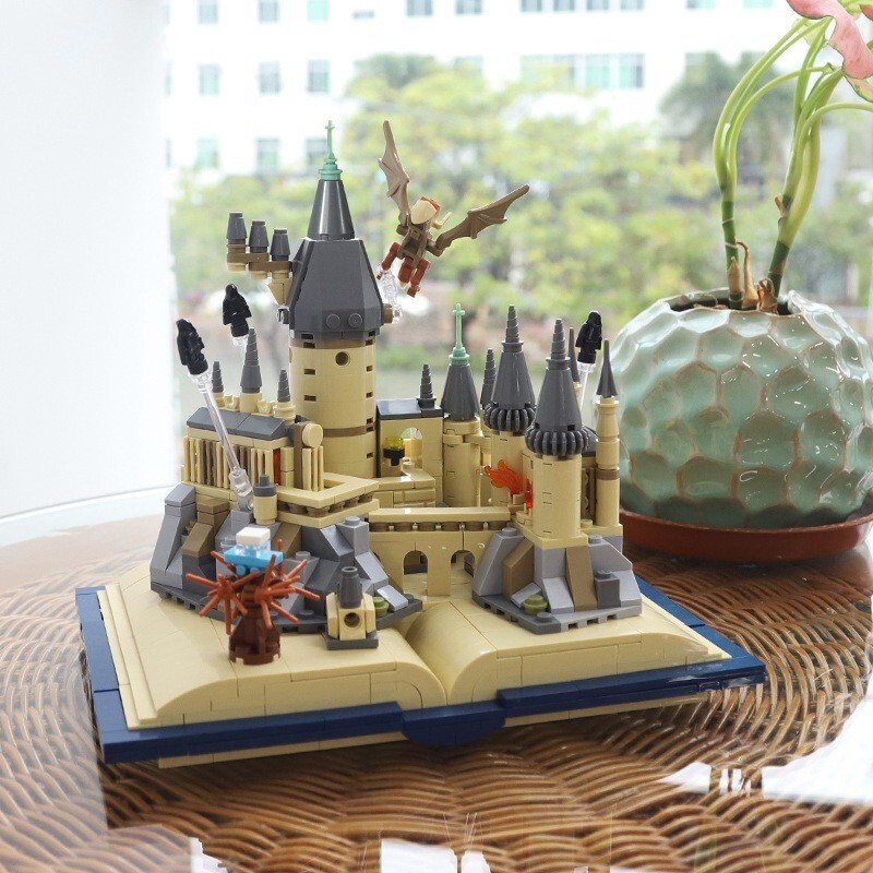 5400PCS Harry Potter Hogwarts Magic Castle Building Modelo de brinquedo