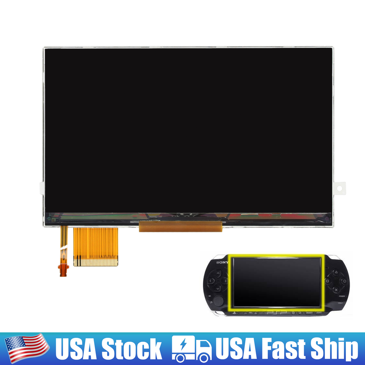 Original LCD Display Backlight Screen Replacement For Sony PSP