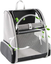 Innovative Traveler Bubble Backpack Pet Carriers for Cats and Dogs Black