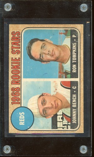Reds Rookies: Johnny Bench #247 1968 Topps card