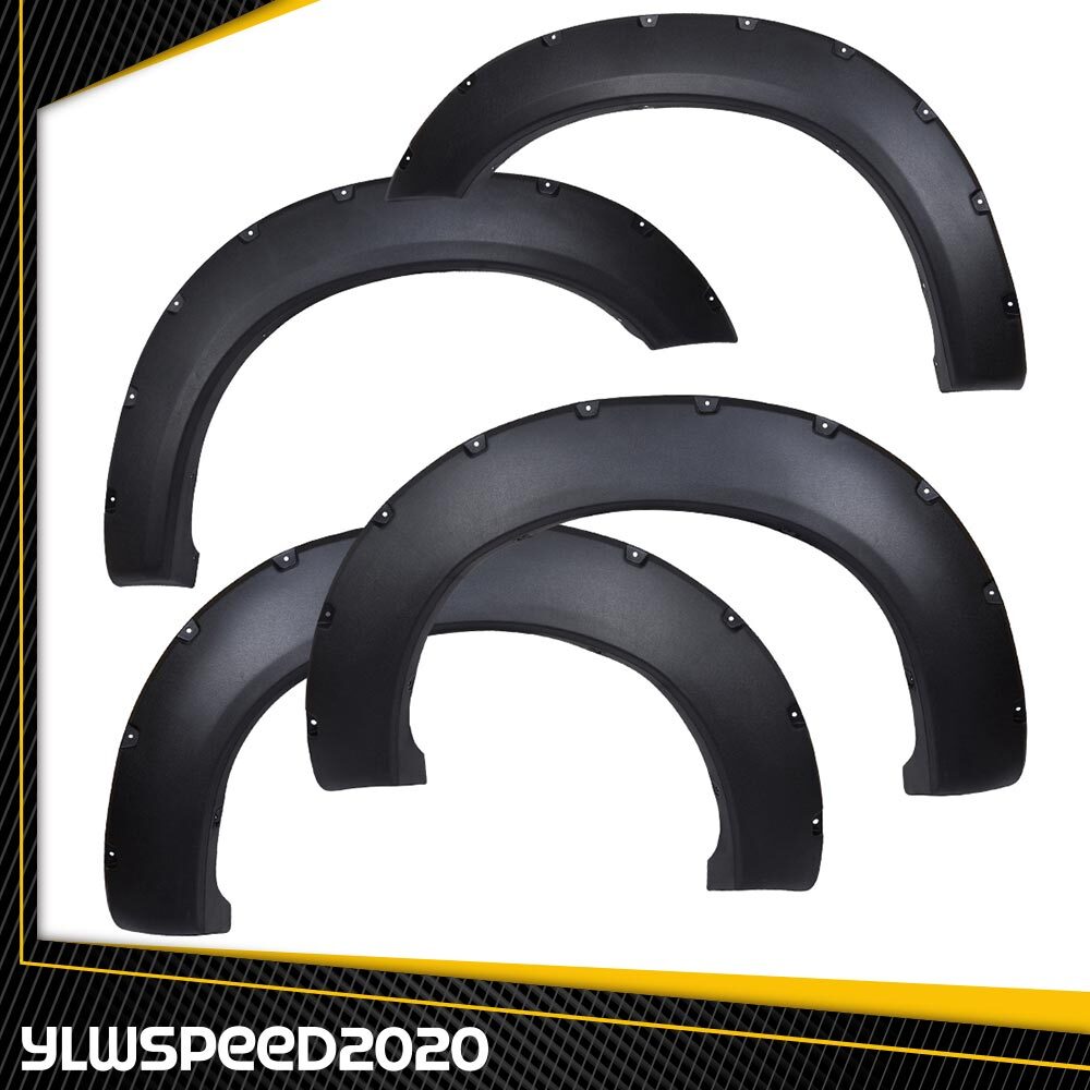 Textured Pocket Rivet Fender Flares Fit For Ford F-250 F-350 Super Duty 2011-16