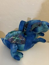 Dan Dee Blue Dragon Basket Plush Dragon Stuffed Animal Toy
