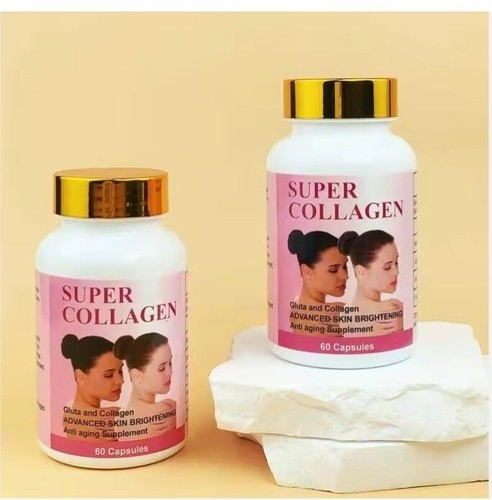 Complément Alimentaire Glutathion Collagène Vitamine C - Gélules Super White X 60 - Soin Peau