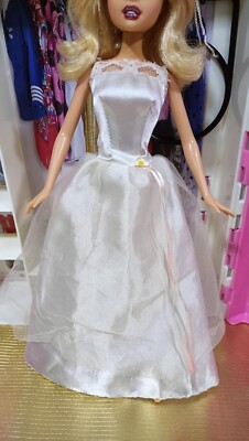 Barbie bride dress only noDoll fashion fever avenue my scene Collector signature