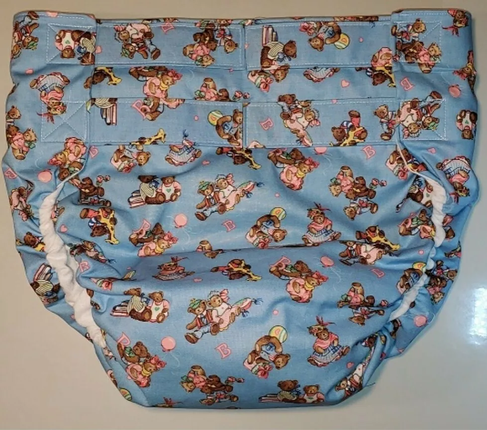 Dependeco All In One cloth adult diaper S M L XL dress up bears