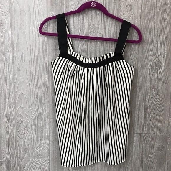 Zara basic black and white stripe sleeveless tank… - image 4