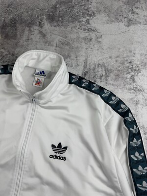 Vintage Adidas Original Y2K Retro White Hype Logo Track Activewear