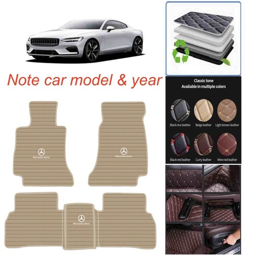 For Mercedes Benz All Models Car Floor Mats Luxury Custom Carpets Waterproof Mat - Picture 8 of 49