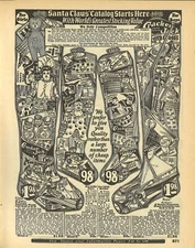 Decor POSTER.Office Home room Art Design.Sears Christmas Stockings.Toys.6855