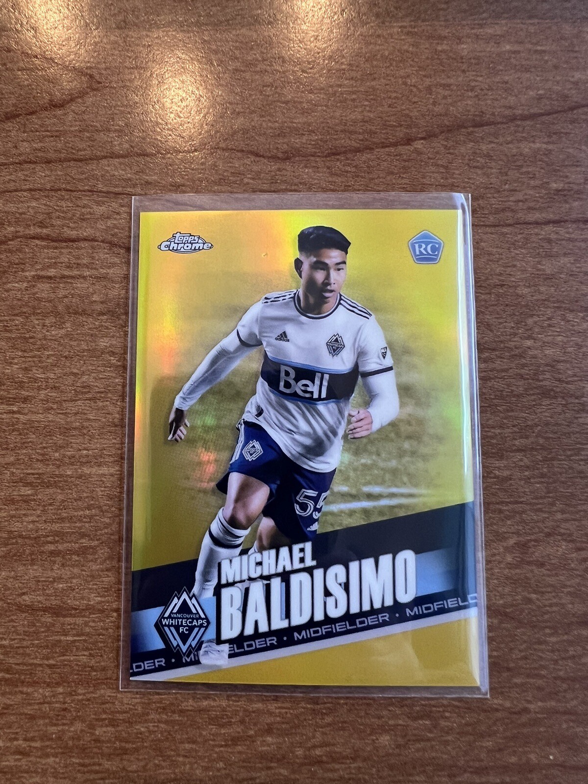 2022 Topps Chrome MLS Gold Refractor 38/50 Michael Baldisimo #196 Rookie RC