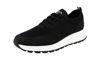 PRADA Bike Mesh PRAX 01 Sneaker - 4E3499 - Schwarz Weiss- NEU