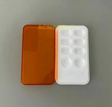 3Piece Dental Mixing Well Composite Resin Light-proof Shading Protector Orange