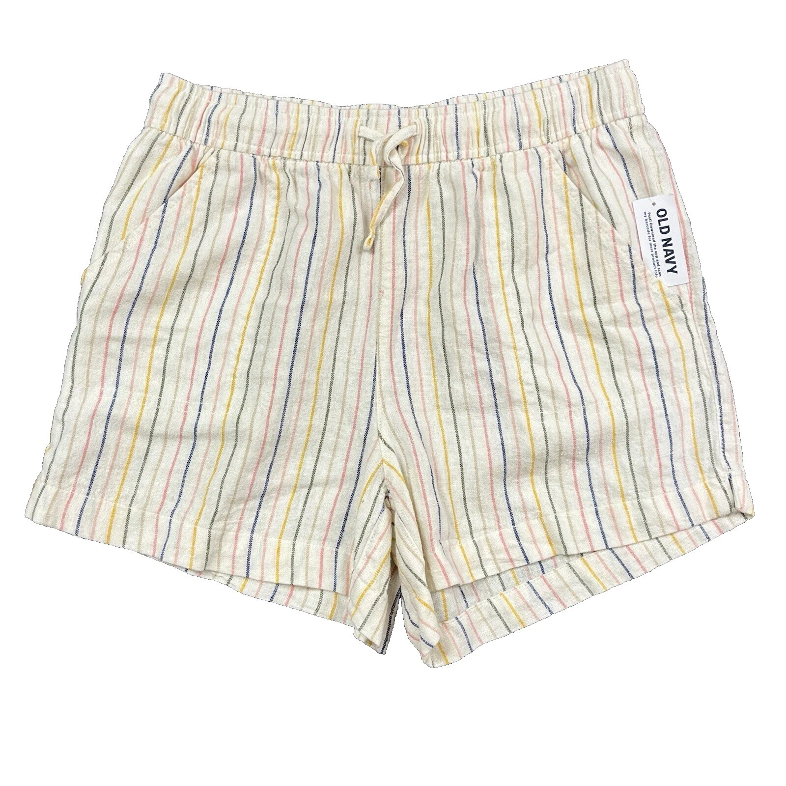 Шорты в полоску из льна Old Navy для женщин