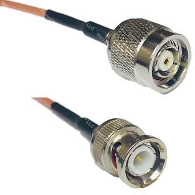 RG316 RP-TNC MALE to BNC MALE RF Cable Rapid-SHIP LOT