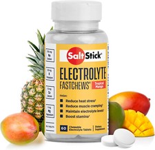 SaltStick Electrolyte FastChews Tropical Mango Chewable Electrolyte Tablets Seal
