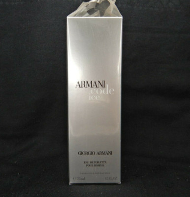 EMPTY PERFUME BOX ONLY Giorgio Armani Code Ice EDT 4.2oz - 125ml