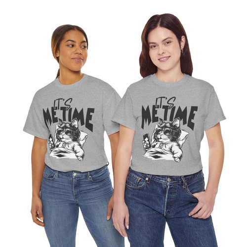 Viral Humor Cat T-Shirt - Internet-Worthy Funny Tee It's Me Time - Picture 30 of 73