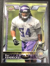 2015 Topps Chrome Minnesota Vikings Football Card #181 Eric Kendricks Rookie. rookie card picture