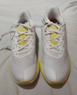 Lane Eight Womens Shoes Size White Yellow Trim Relay Trainer