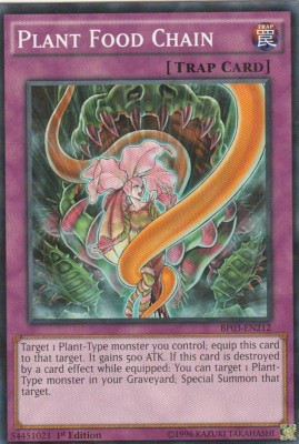 YUGIOH MOSAIC CARD PLANT FOOD CHAIN BP03-EN212 1ST EDITION