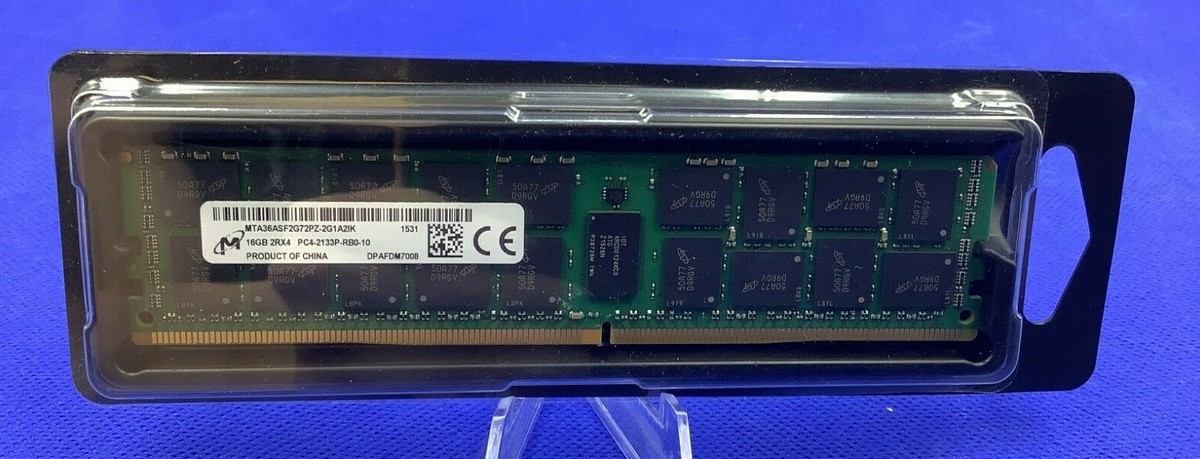 MICRON 16GB PC4-17000 DDR4-2133P REG ECC 2RX4 1.20V MTA36ASF2G72PZ
