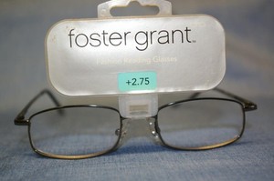 Foster Grant Fashion Reading Glasses Council Black +2.75 -c