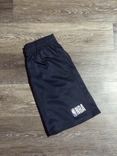 NBA Boys Black Athletic Basketball Shorts Size 14-16 Drawstring Elastic Waist