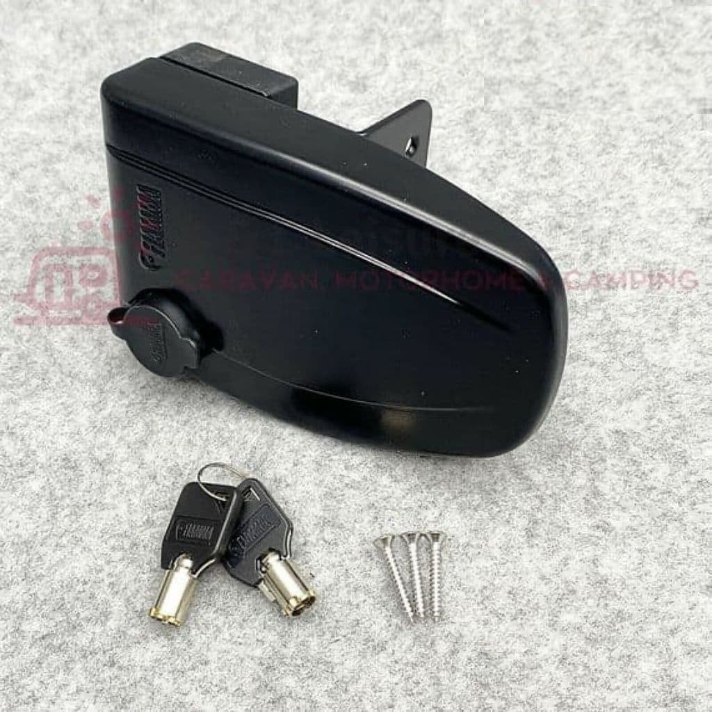 Fiamma Safe Door Frame BLACK Security Lock Caravan, Motorhome - 07705-01A