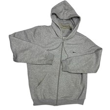 Nike Gray Zip Up Hoodie Size Medium Y2K Vintage