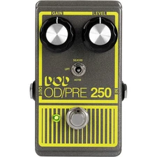 DOD Overdrive Preamp 250-X Effects Pedal Gray and Yellow