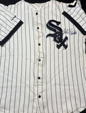Majestic Cotton Chicago White Sox Jersey w/ Robin Ventura Autograph Signed