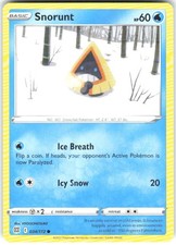 Carta Pokemon Snorunt 034/172 stelle brillanti BRS NM TCG