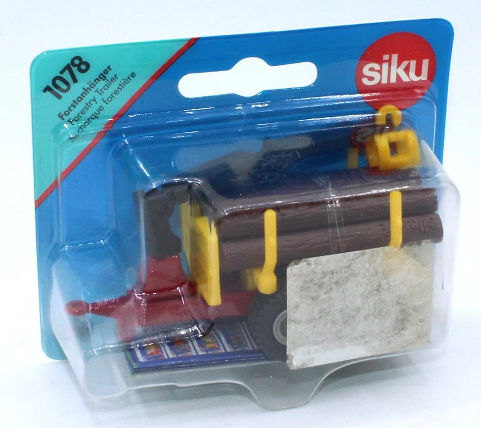 SIKU Super 1078 Forstanhänger Rot/Gelb / Metall 1:87 OVP - Bild 1 von 1