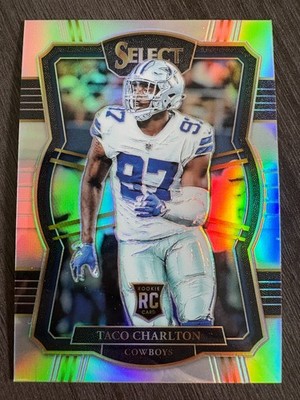 2017 Panini Select Taco Charlton #171 Premier Level Silver Holo Prizm RC Rookie