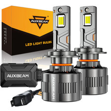 Auxbeam H7 Led Headlight Bulb Kit High Low Beam 80000lm Super Bright 6500k White Auxbeam H7 Led Headlight Bulb Kit High Low Beam 80000lm Super Bright 6500k White