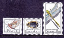 Denmark 1252-54 MNH 2003 Various Insects Full Set of 3 Very Fine
