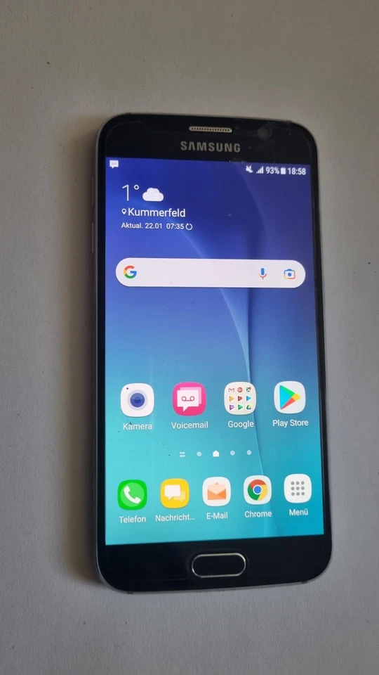 Samsung Galaxy S6 -  blau Telekom gebraucht, Foto 1 von 5