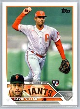 2023 Topps #277 David Villar RC - San Francisco Giants