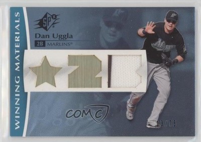 2008 SPx Winning Materials Position 13/75 Dan Uggla #WM-DU 0af