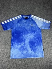 Adidas x Pharrell Williams Jersey Shirt HU Tie Dye Crewneck Blue Human Race Sz M