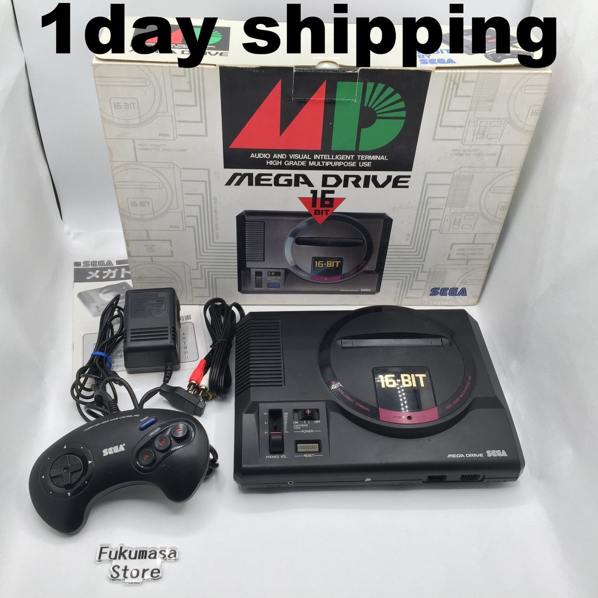 Sega Mega Drive Console HAA-2510 Box Megadrive NTSC-J Made in